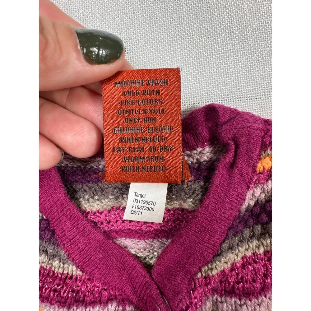 Missoni for Target Baby Striped Knit Romper Purple Orange XS 3-6M One Piece
